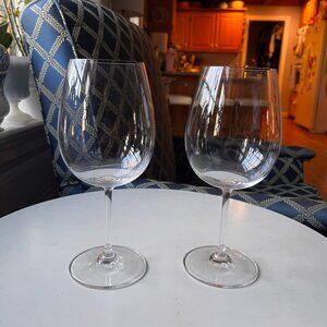 Marquis by Waterford Wine Glasses Set of 2 Crystal Stemware 8.5"